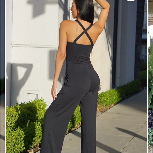 Aria Lattner Everyday jumpsuit Navy Medium Petite - Picture 3 of 5